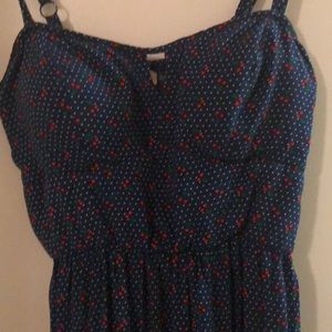 Polka dot dress with cherries